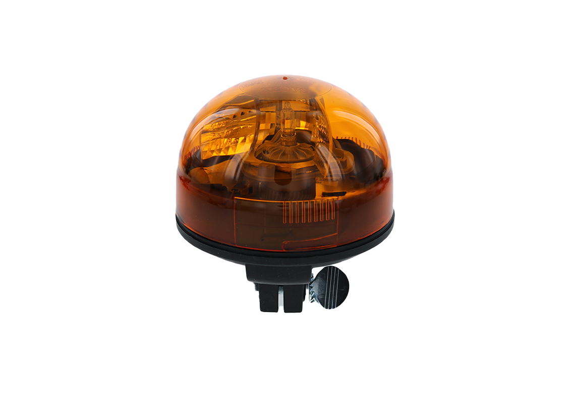 GYROPHARE ELLIPSE A TIGE, AMPOULE 12V MONTEE